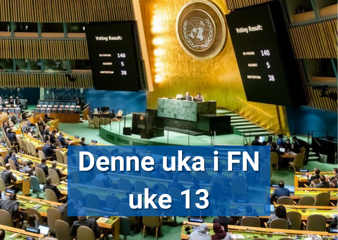 Hele 140 land stemte for Ukraina-resolusjonen i FNs generalforsamling forrige uke. Foto: UN Photo/Mark Garten.
